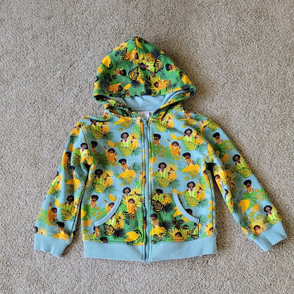 Disney Encanto Zip Up Hoodie Kids Size Small